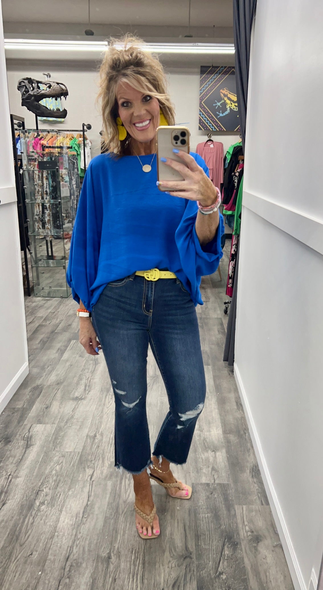 The Jennifer Top Cobalt Blue BennysBoutique